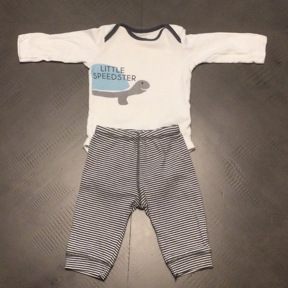 Carter’s Onesie and Pant Set w/ Overlap Shoulder